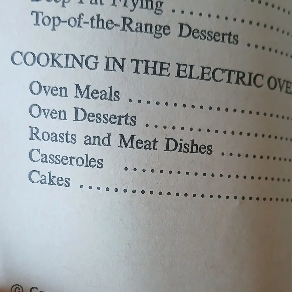 Vintage 60's Cook Book 'Electric Cook Book' Paperback Marguerite Fenner